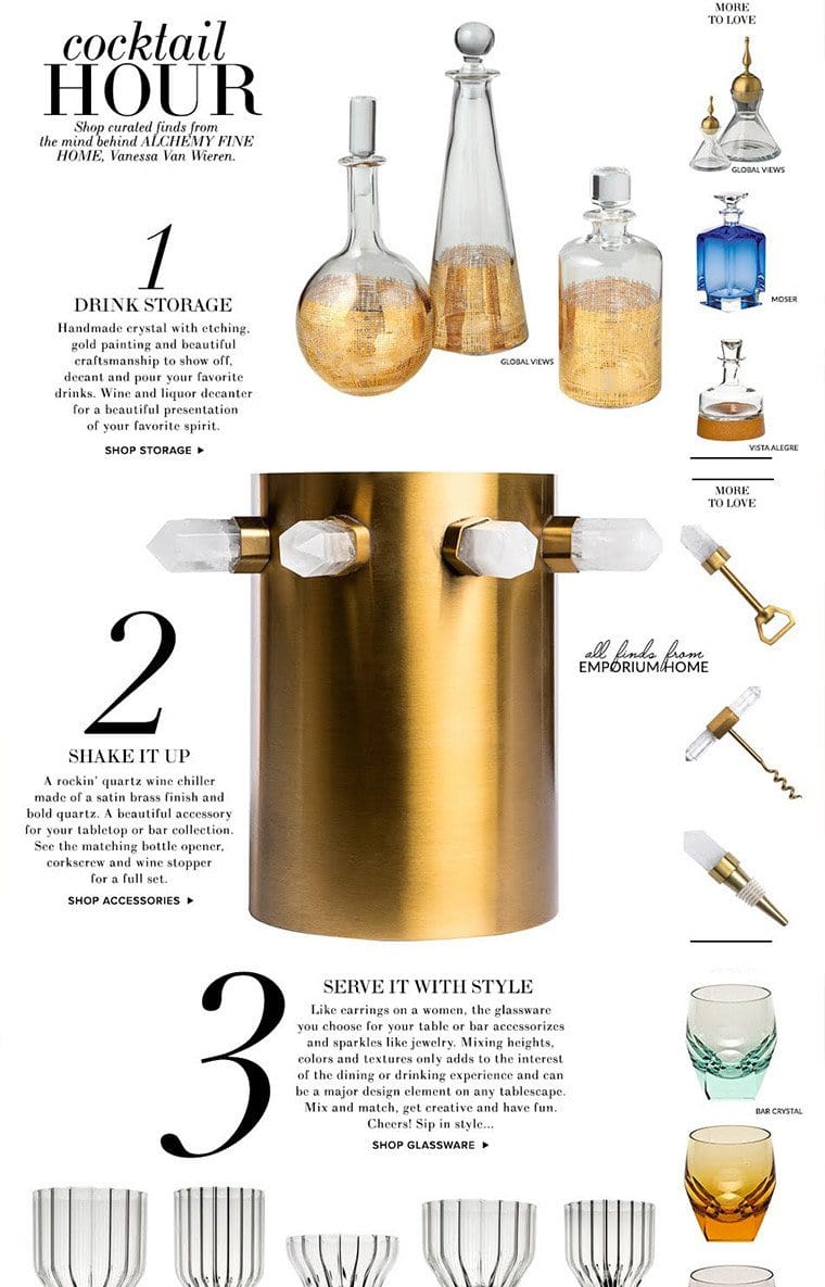 In the Press :: Cocktail Hour :: Alchemy Barware seen on Holistic Fashionista