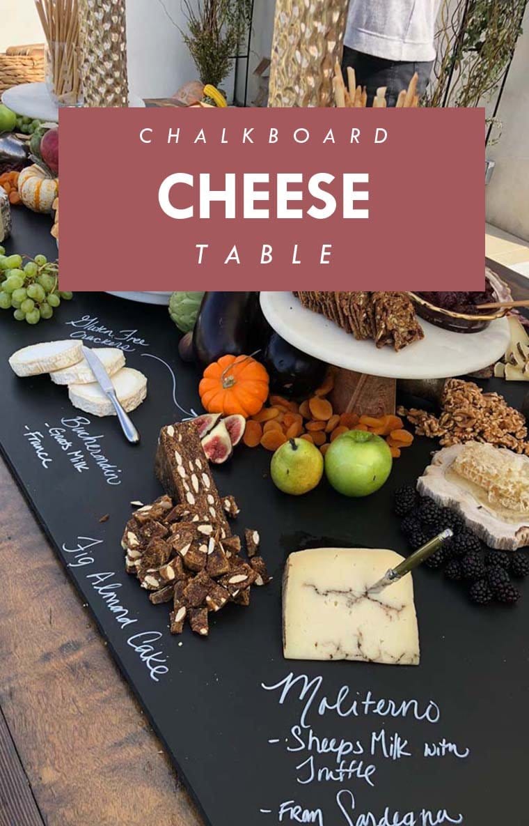 The Ultimate Chalkboard Cheese Table