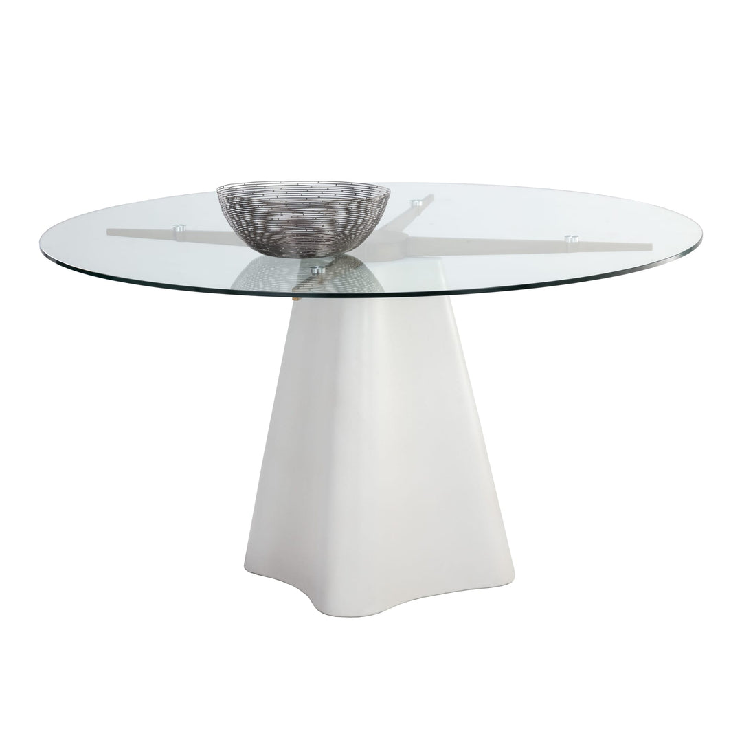 Mia Dining Table - White - 55"