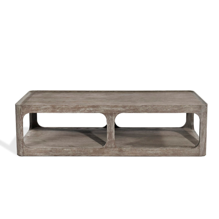 Nora Cocktail Table - Sandblasted Icy Grey