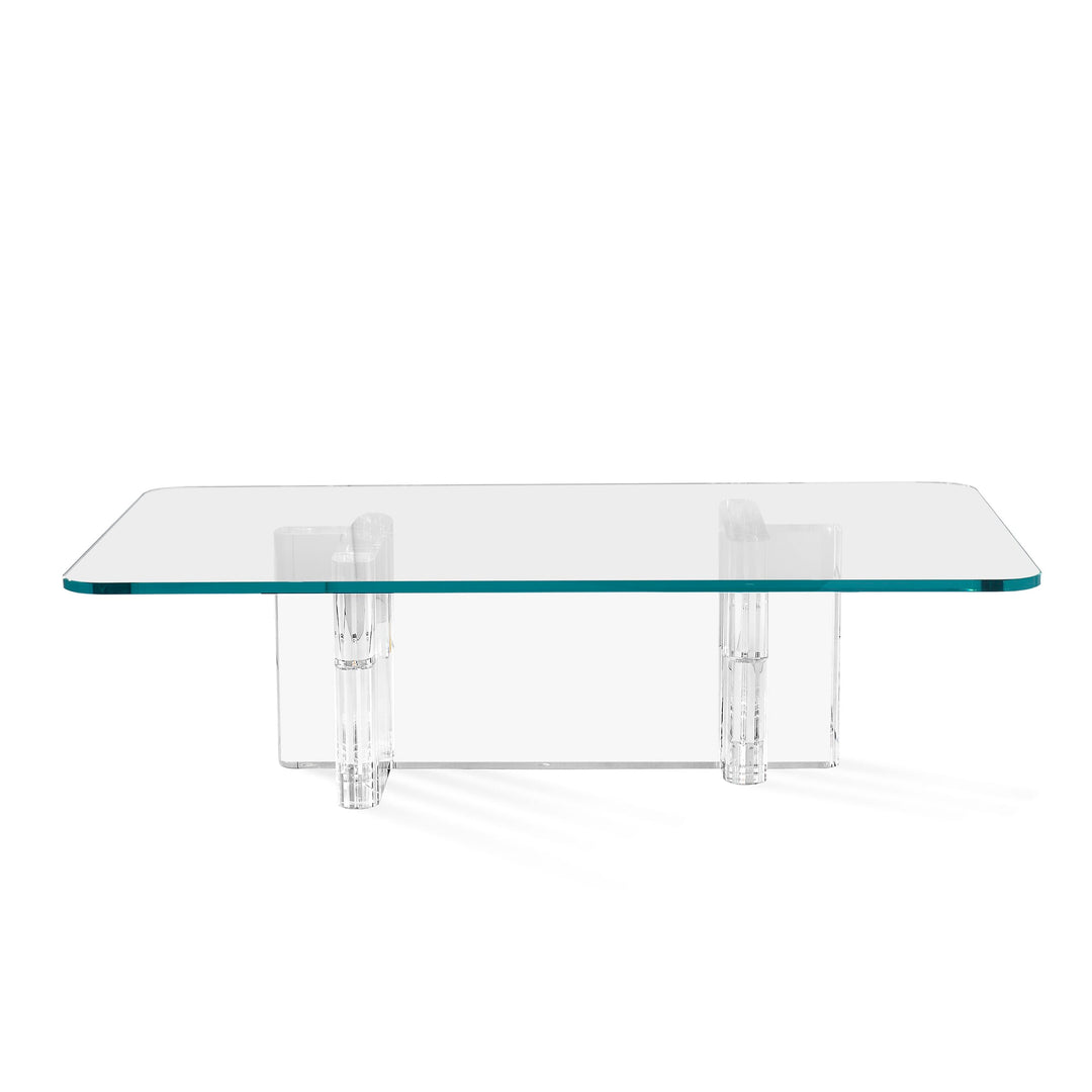 Naomi Cocktail Table - Clear/Crystal Glass