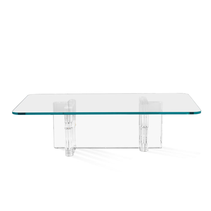 Naomi Cocktail Table - Clear/Crystal Glass