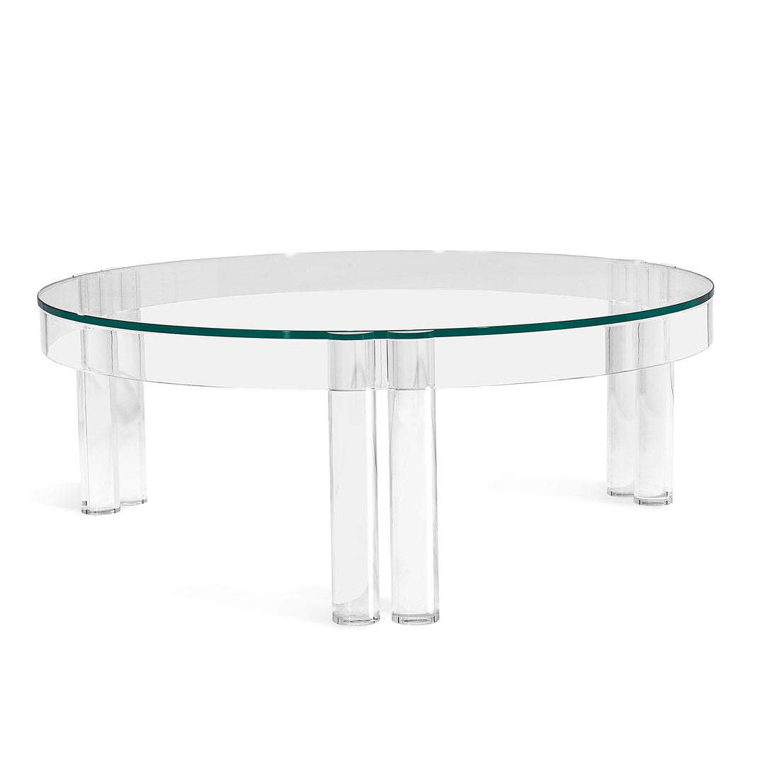 Milou Cocktail Table - Clear/Crystal Glass