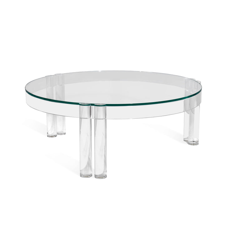 Milou Cocktail Table - Clear/Crystal Glass