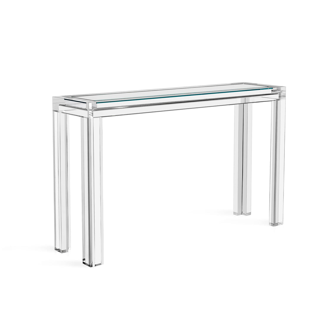 Elle Console Table - Clear/Crystal Glass