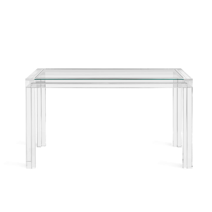 Elle Desk - Clear/Crystal Glass