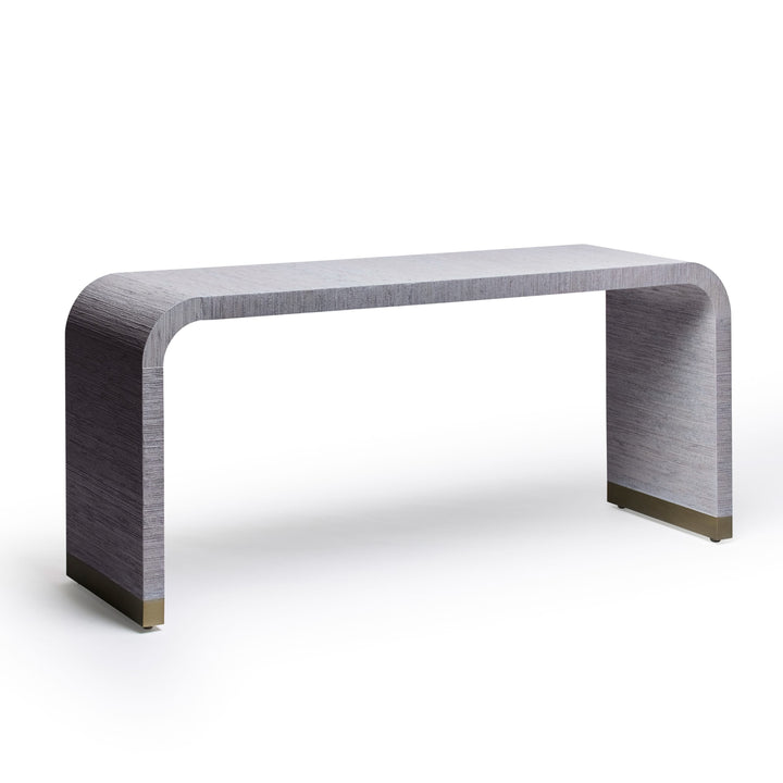 Sutherland Console Table - Mist - Champagne Silver
