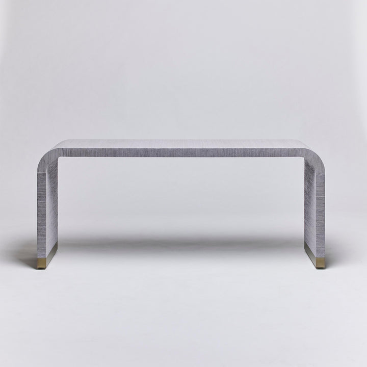 Sutherland Console Table - Mist - Champagne Silver
