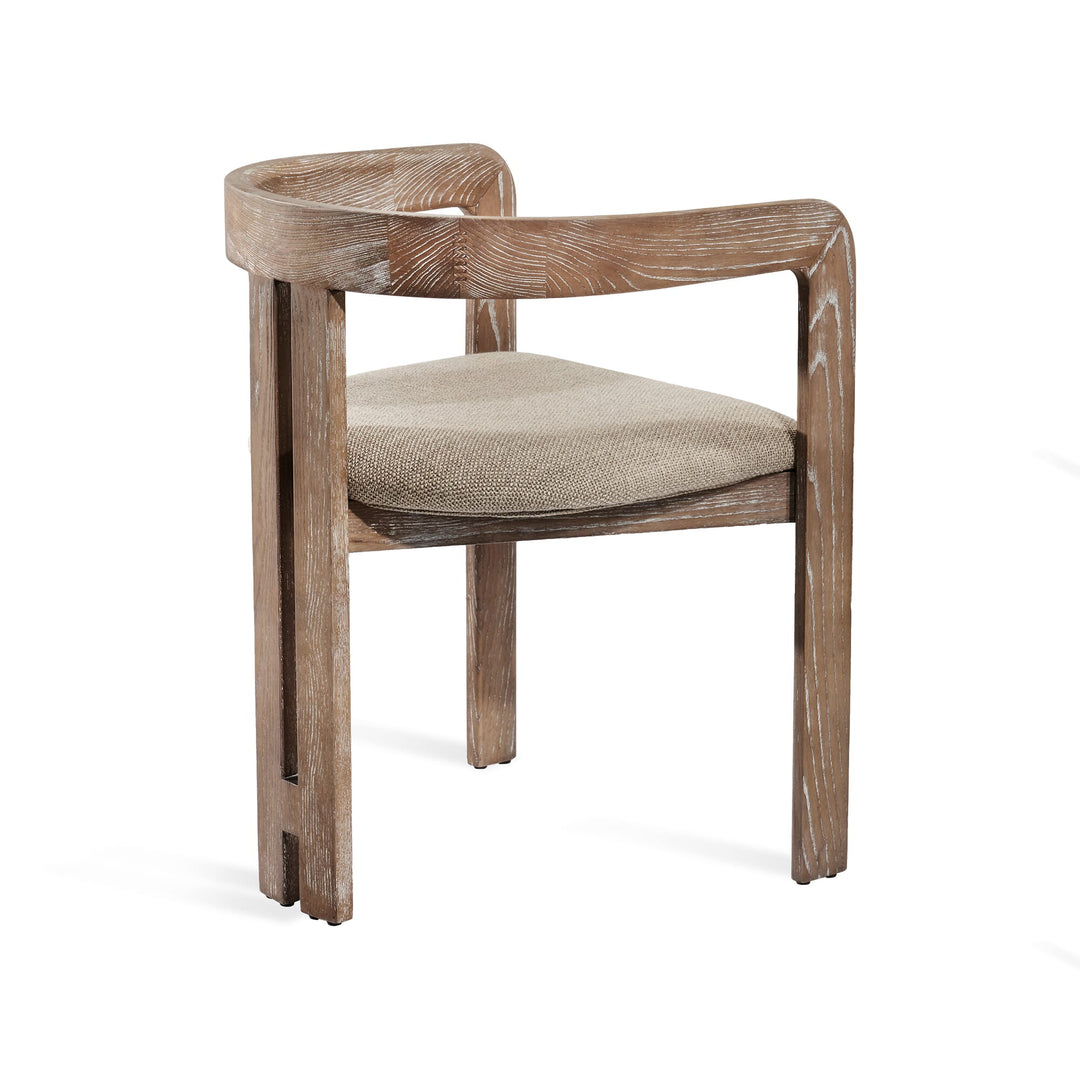 Burke Dining Chair - Flax Upholstery