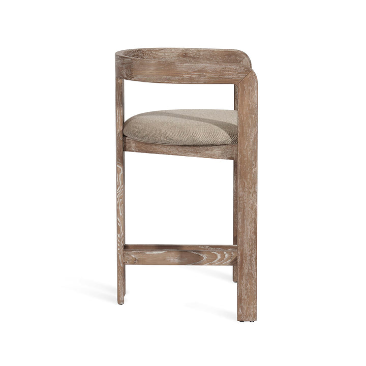Burke Counter Stool - Flax Upholstery