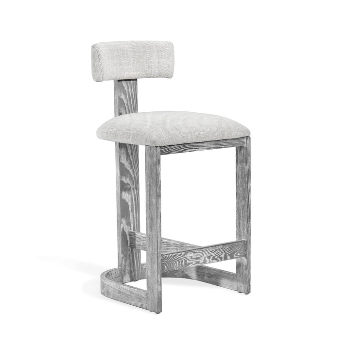 Brooklyn Counter Stool - Dove Upholstery