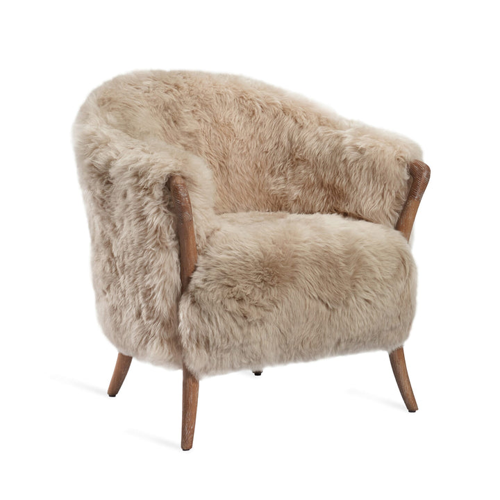 Ilaria Lounge Chair - Morel Taupe Upholstery