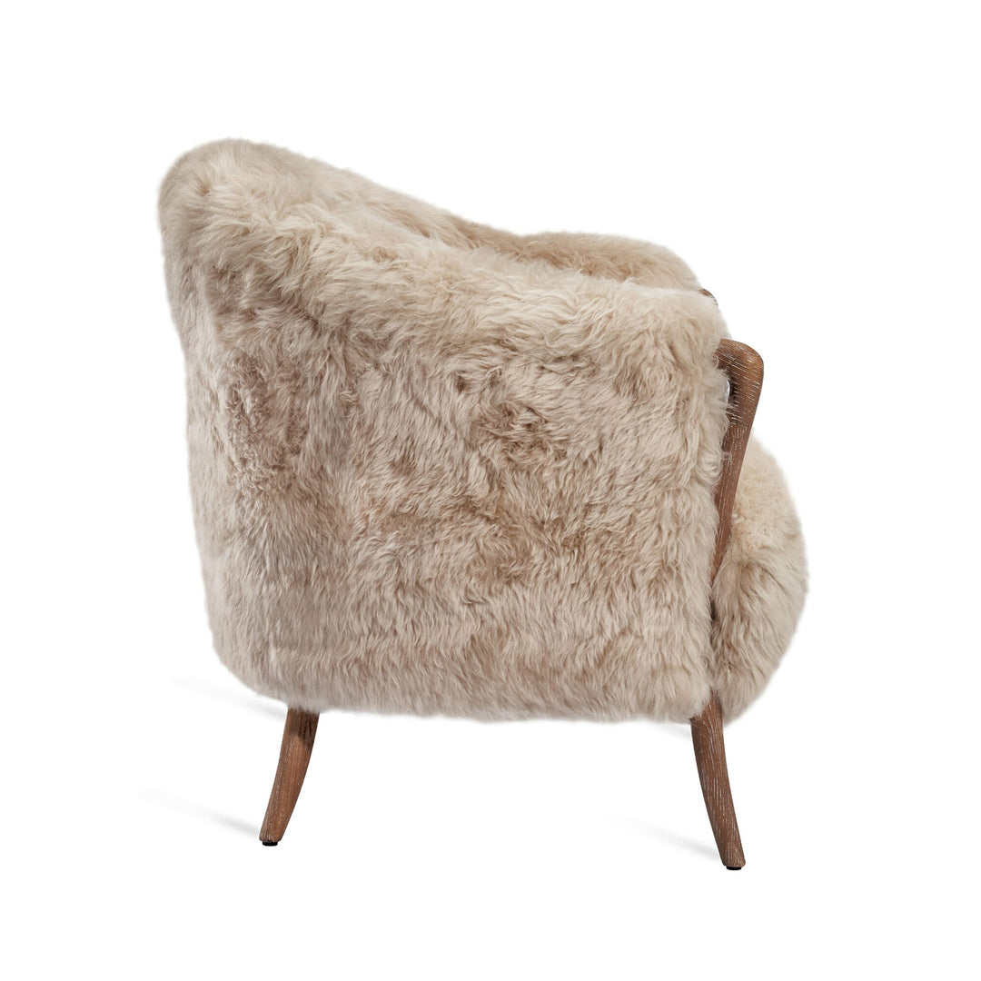 Ilaria Lounge Chair - Morel Taupe Upholstery
