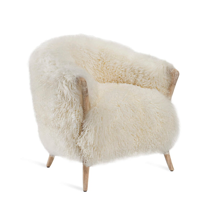 Ilaria Lounge Chair - Ivory Upholstery