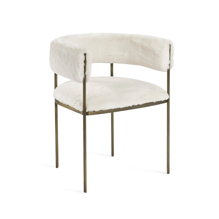 Ryland Dining Chair - Ivory Upholstery