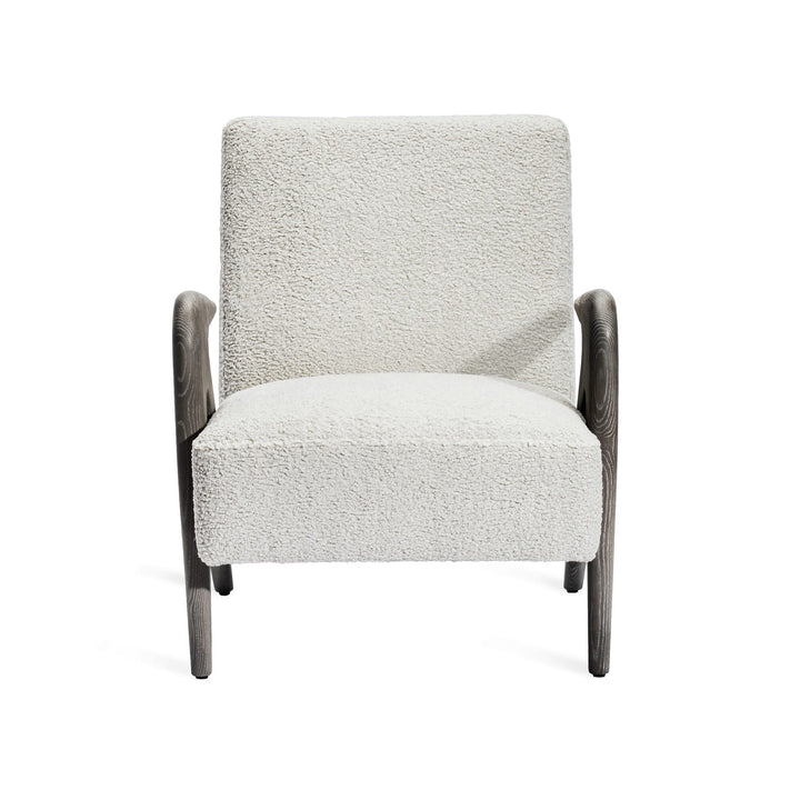 Angelica Lounge Chair - Grey Wash - Haze Shearling Upholstery