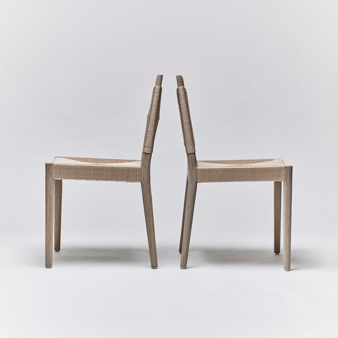 Augustine Dining Chair - Champagne - Rustic Grey