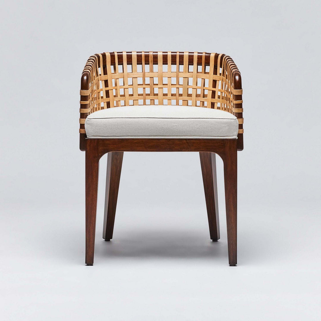 Palms Arm Chair - Chestnut - Natural Rattan - Natural
