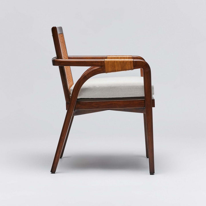 Delray Arm Chair - Chestnut - Light Chestnut - Natural