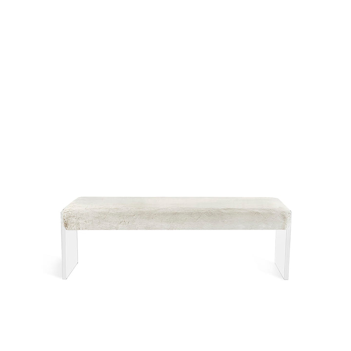 Riley Bench - Ivory Upholstery