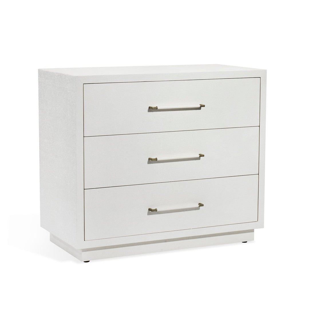 Taylor 3 Drawer Chest - White Upholstery