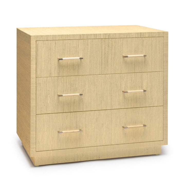 Taylor 4 Drawer Chest - Natural - Champagne Silver