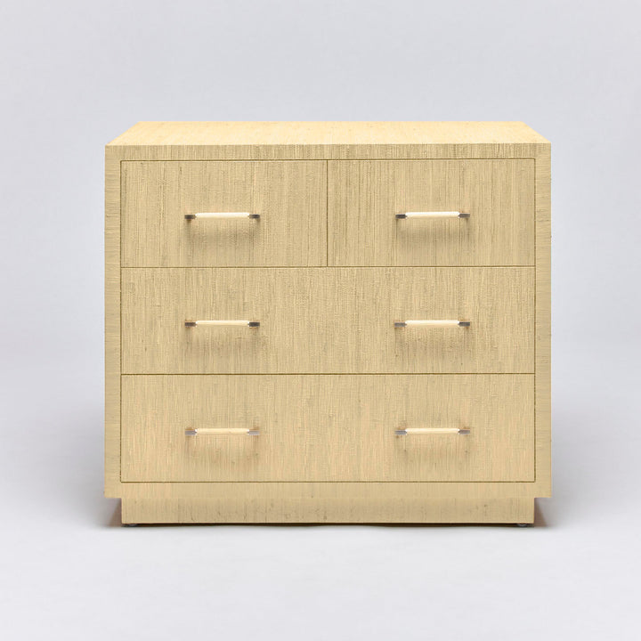 Taylor 4 Drawer Chest - Natural - Champagne Silver