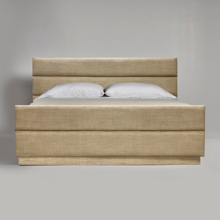 Biscayne King Bed - White Ceruse