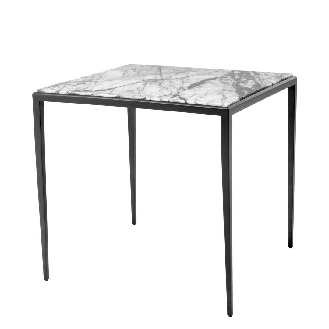 Henley Side Table - Bronze & White
