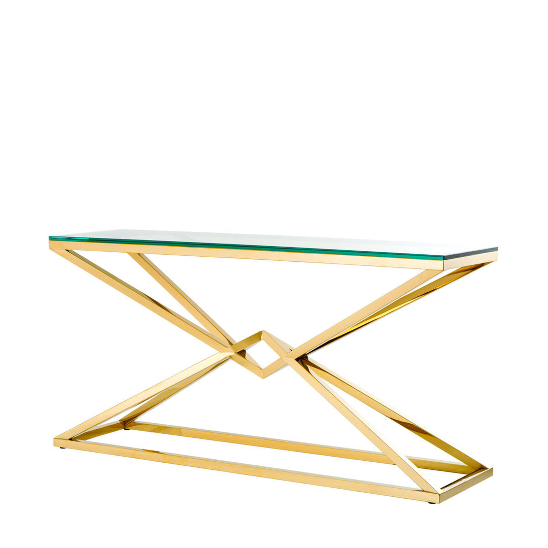 Connor Large Console Table - Gold
