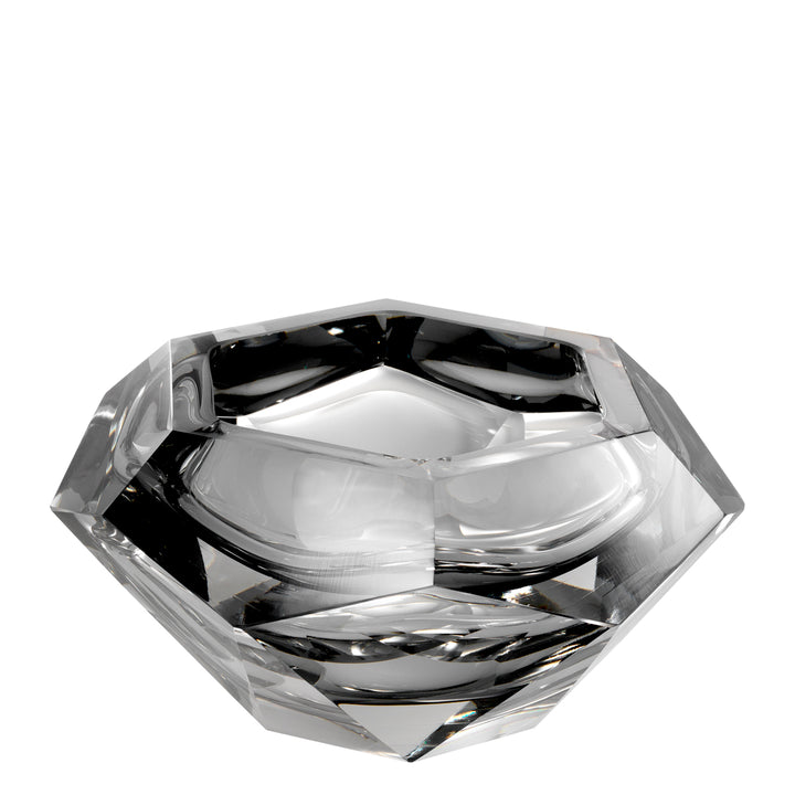 Las Hayas Decorative Bowl - Grey Crystal Glass