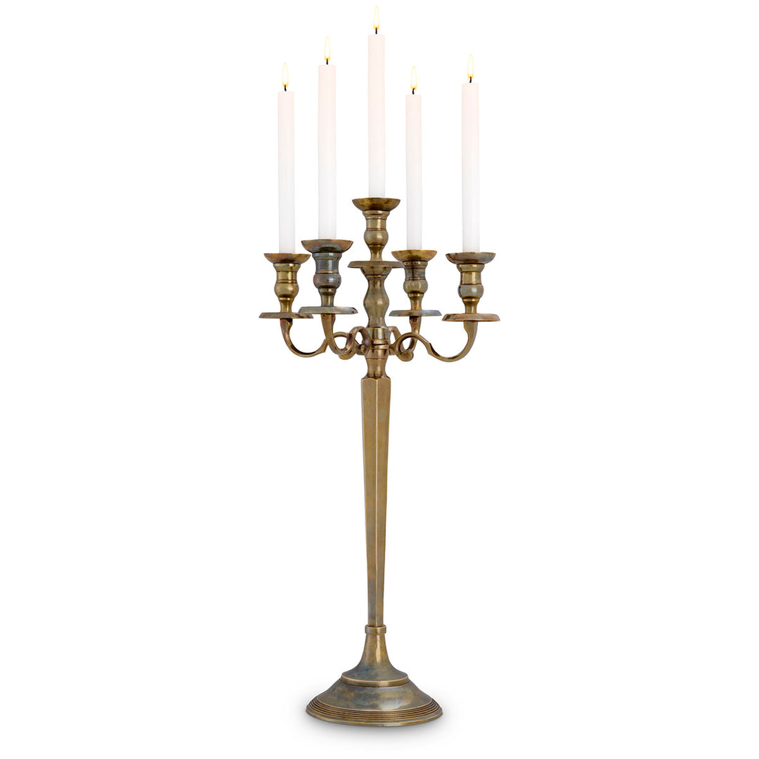 Antique Brass Candelabra Taper Candle Holder – Iron Home Concepts