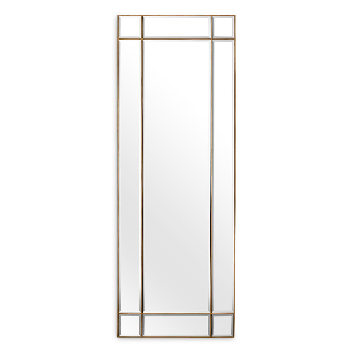 Mirror Beaumont Rectangular Vintage Brass Finish Alchemy Fine Home