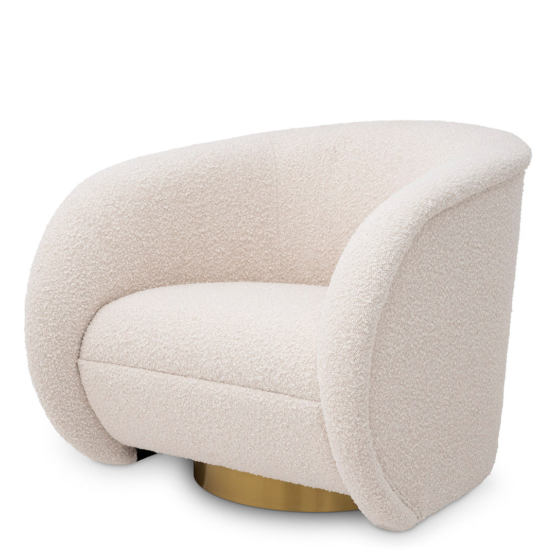 Swivel Chair Cristo - Boucle Cream