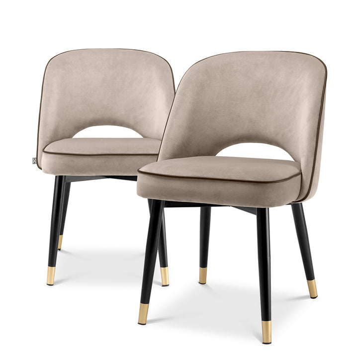 Cliff Dining Chair Set of 2 - Beige