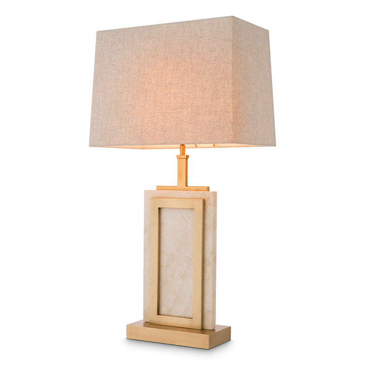 Eichholtz Table Lamp Murray - Travertine Including Shade UL