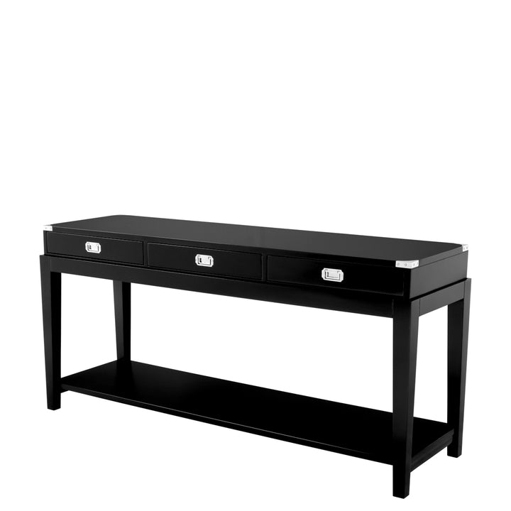 Military Console Table - Black