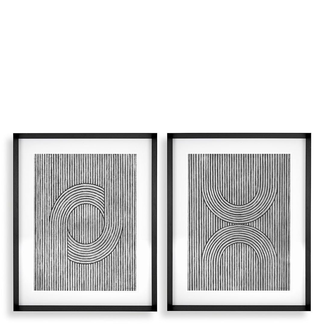 Eichholtz Print Cedar Grooves - Set Of 2