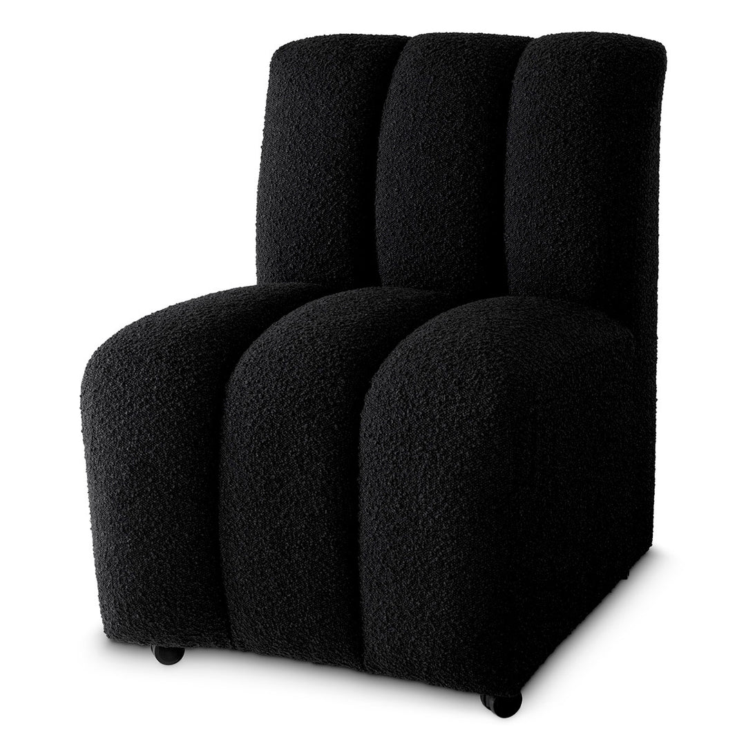 Dining Chair Kelly - Boucle Black