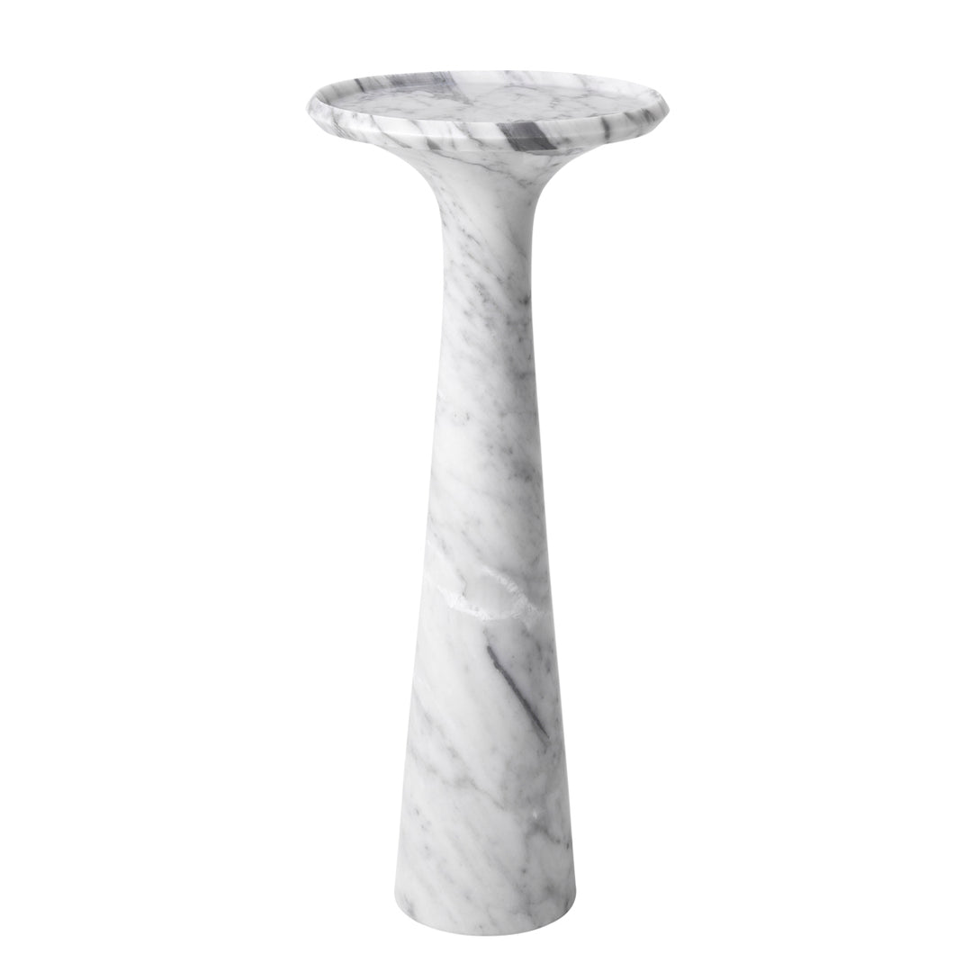 Pompano High Side Table - Gray & White