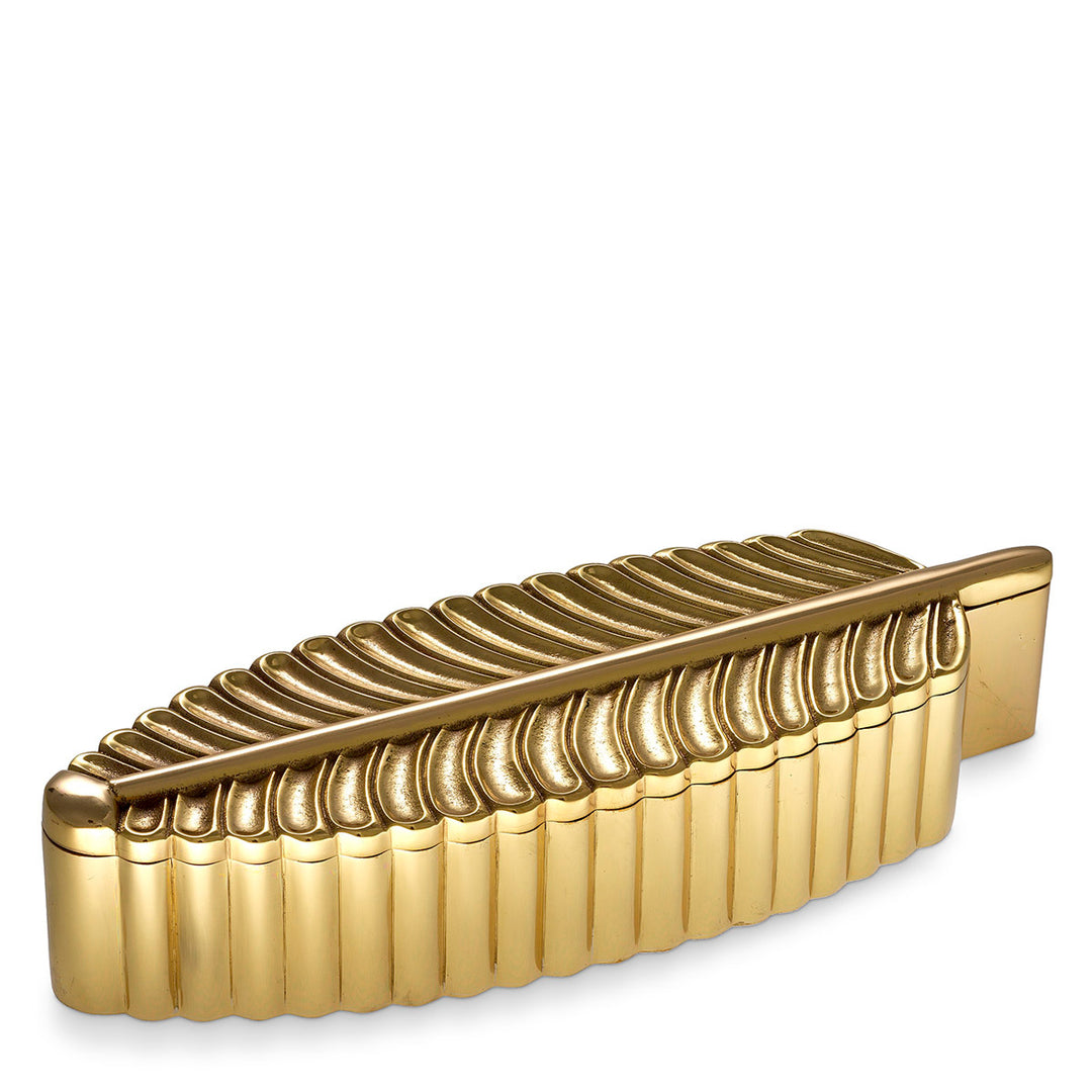 Eichholtz La Plume Box - Polished Brass