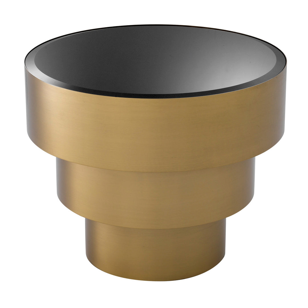 Sinclair Side Table - Gold & Black