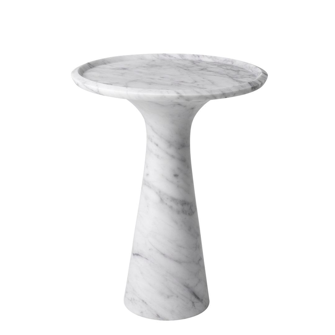 Pompano Low Side Table - Gray & White