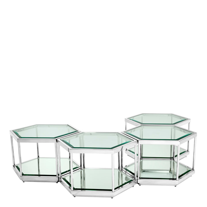 Sax Coffee Table - Set of 4 - Silver