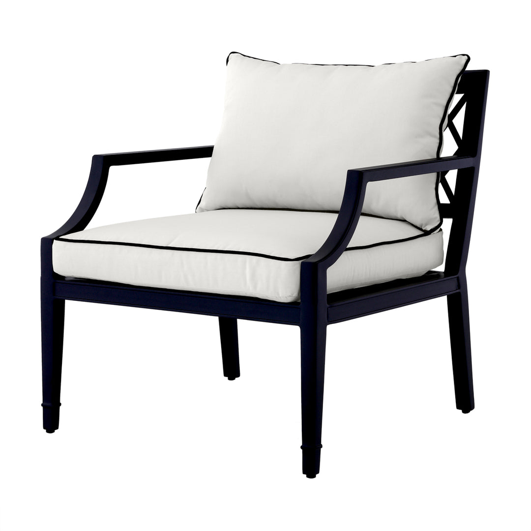Bella Vista Outdoor Chair - Black & White