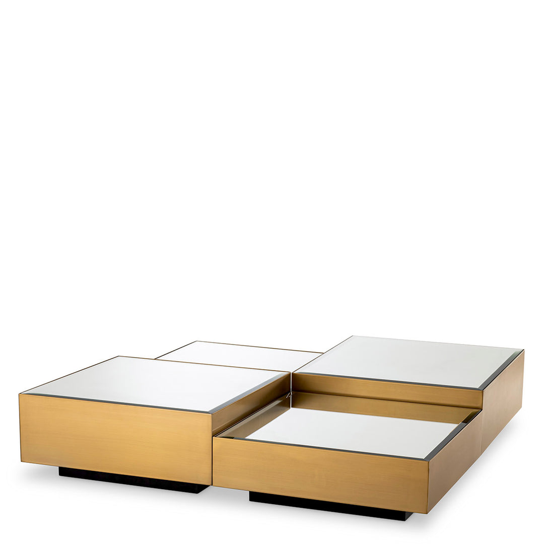 Eichholtz Esposito Coffee Table Set of 4 - Brushed Brass