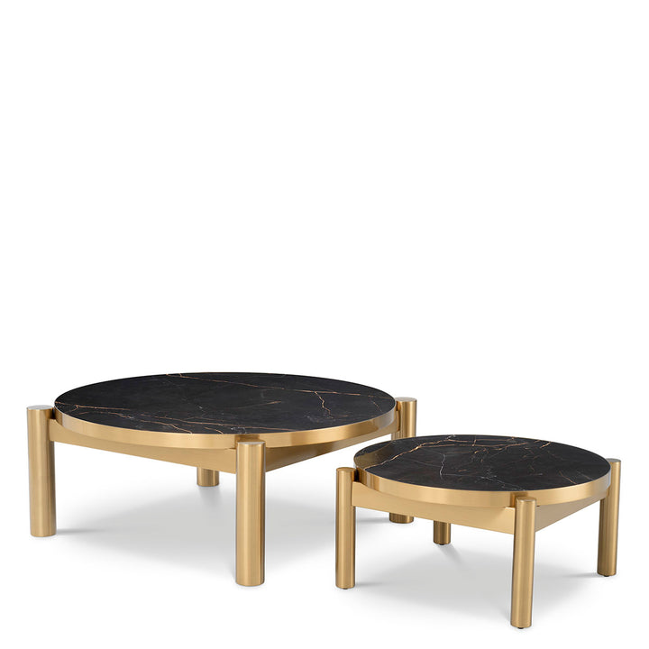 Quest Coffee Table - Set of 2 - Black & Gold