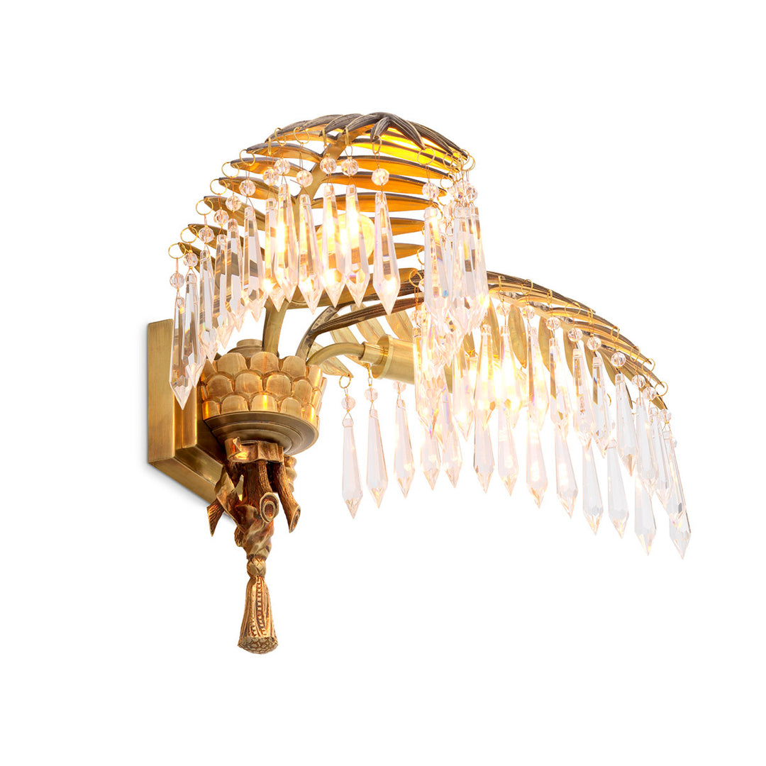Wall Lamp Hildebrandt - Vintage Brass Finish UL