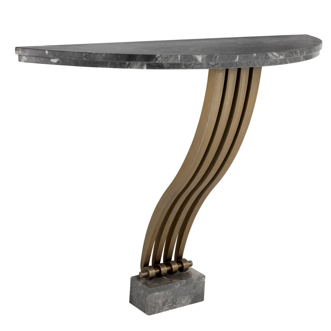 Renaissance Console Table - Bronze & Gray