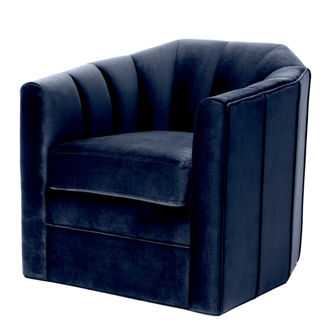 Delancey Swivel Chair - Blue